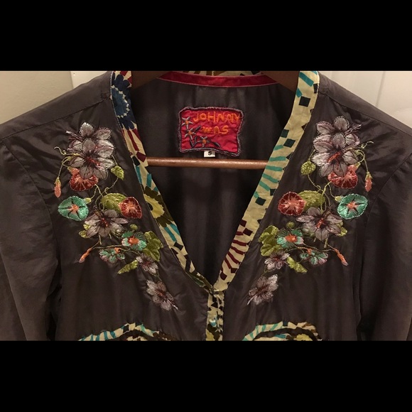 Johnny Was Button Front Tunic - Picture 3 of 6